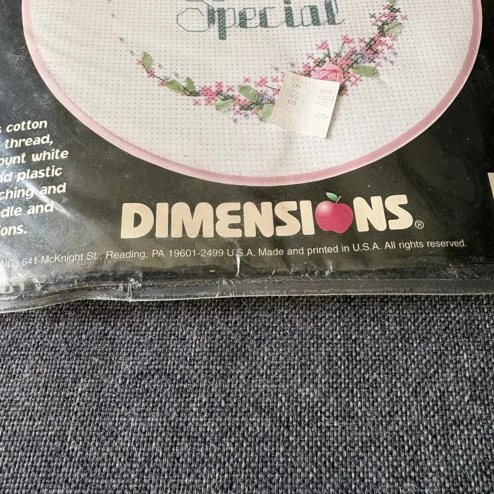 You're Special Vintage Counted Cross Stitch Kit by Dimensions Ribbon Embroidery